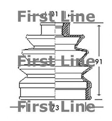 FIRST LINE fcb2061 -  Пыльник, приводной вал